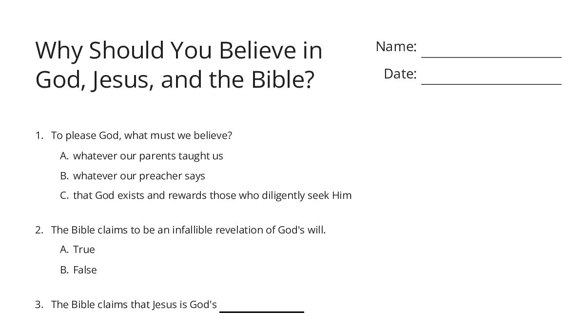 Why Do You Believe In God Yahoo Answers