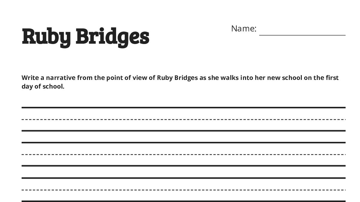 Ruby Ridges Worksheets Ruby Bridges - My Worksheet Maker: Create Your Own Worksheets