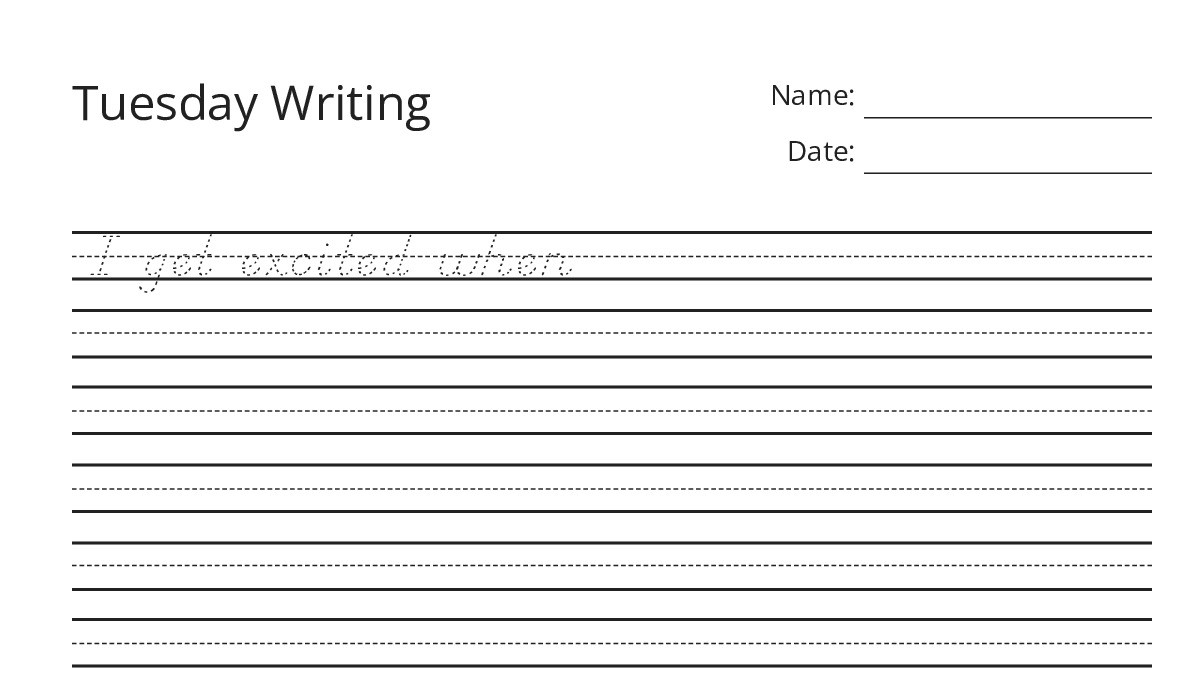 Tuesday Writing - My Worksheet Maker: Create Your Own Worksheets