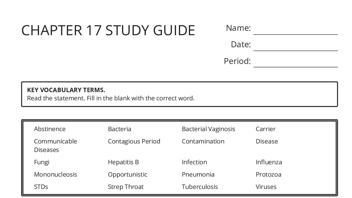 CHAPTER 17 STUDY GUIDE - My Worksheet Maker: Create Your Own Worksheets