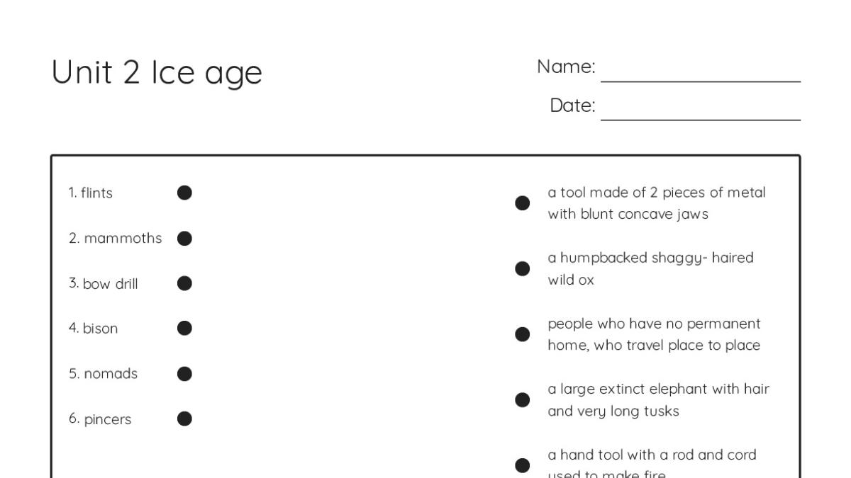 Ice Age Math Unit 2 Ice age - My Worksheet Maker: Create Your Own Worksheets