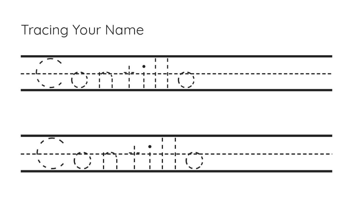Tracing Your Name - My Worksheet Maker: Create Your Own Worksheets