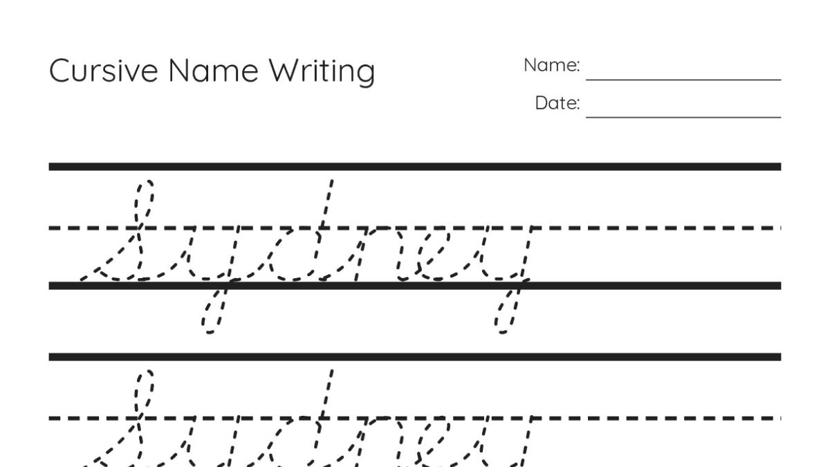 Cursive Name Writing - My Worksheet Maker: Create Your Own Worksheets
