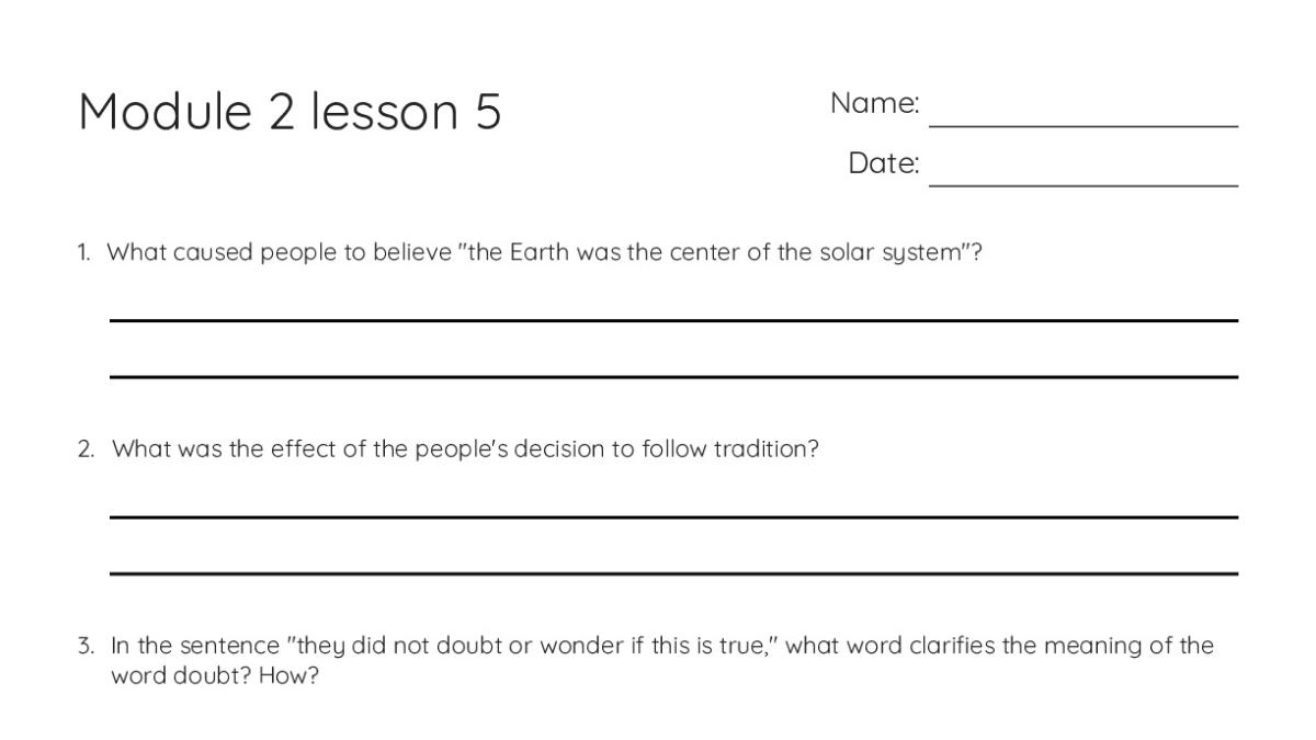 Module 2 lesson 5 - My Worksheet Maker: Create Your Own Worksheets