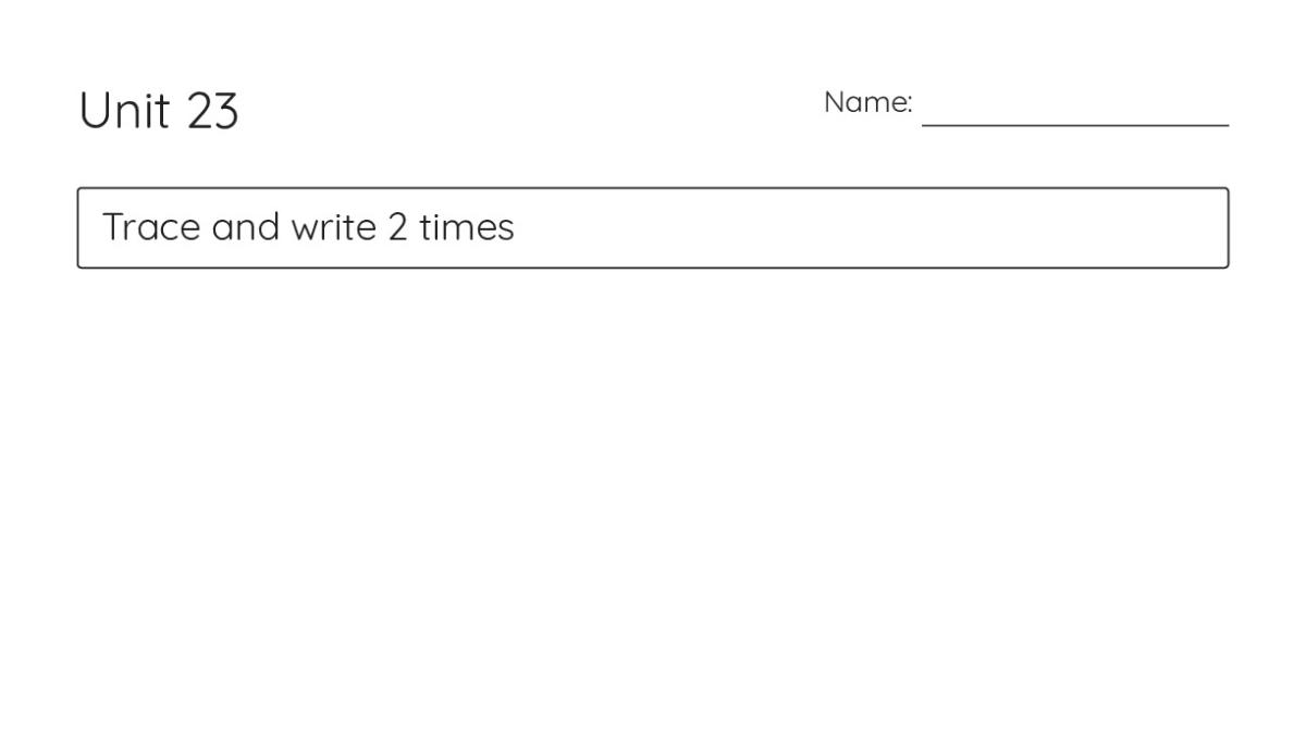 Unit 23 - My Worksheet Maker: Create Your Own Worksheets