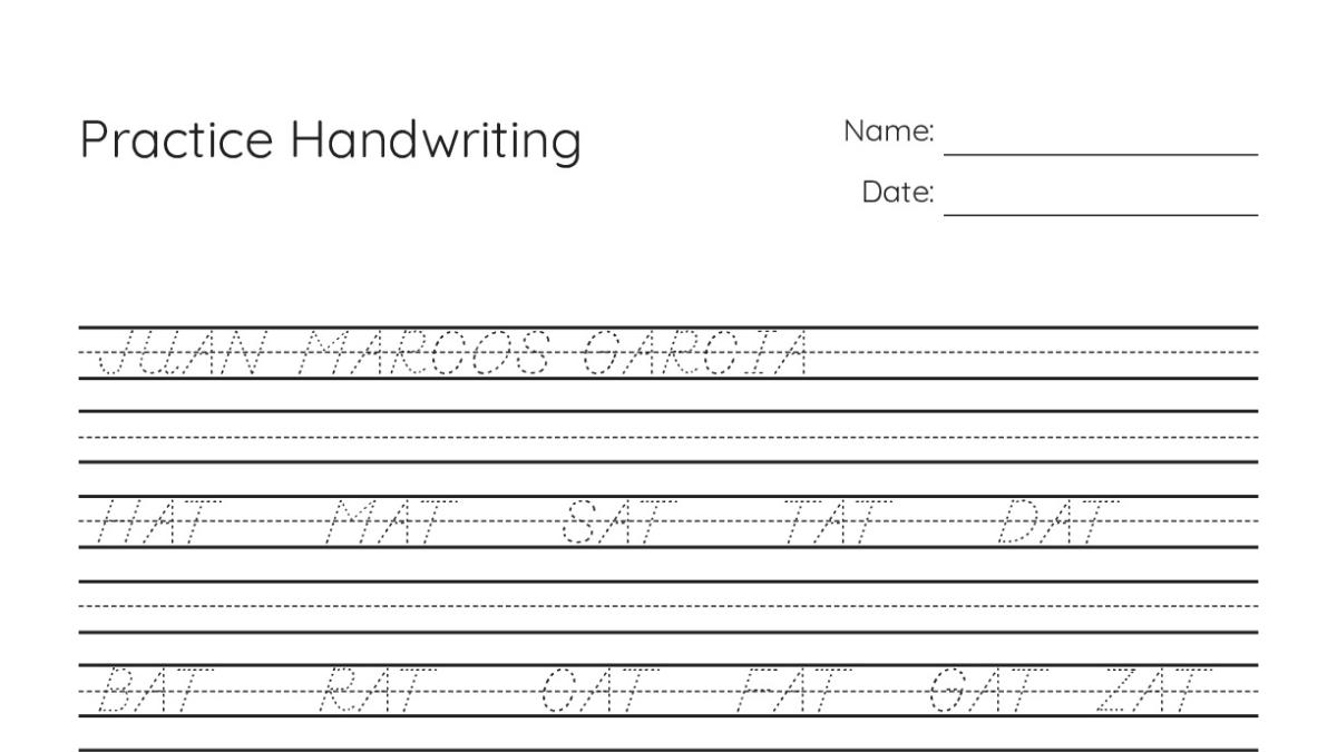 Handwriting Practice Questions Practice Handwriting - My Worksheet Maker: Create Your Own Worksheets
