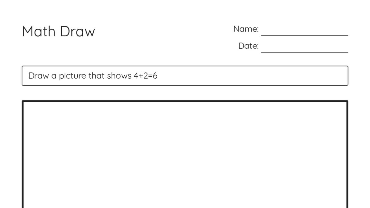 Math Draw - My Worksheet Maker: Create Your Own Worksheets