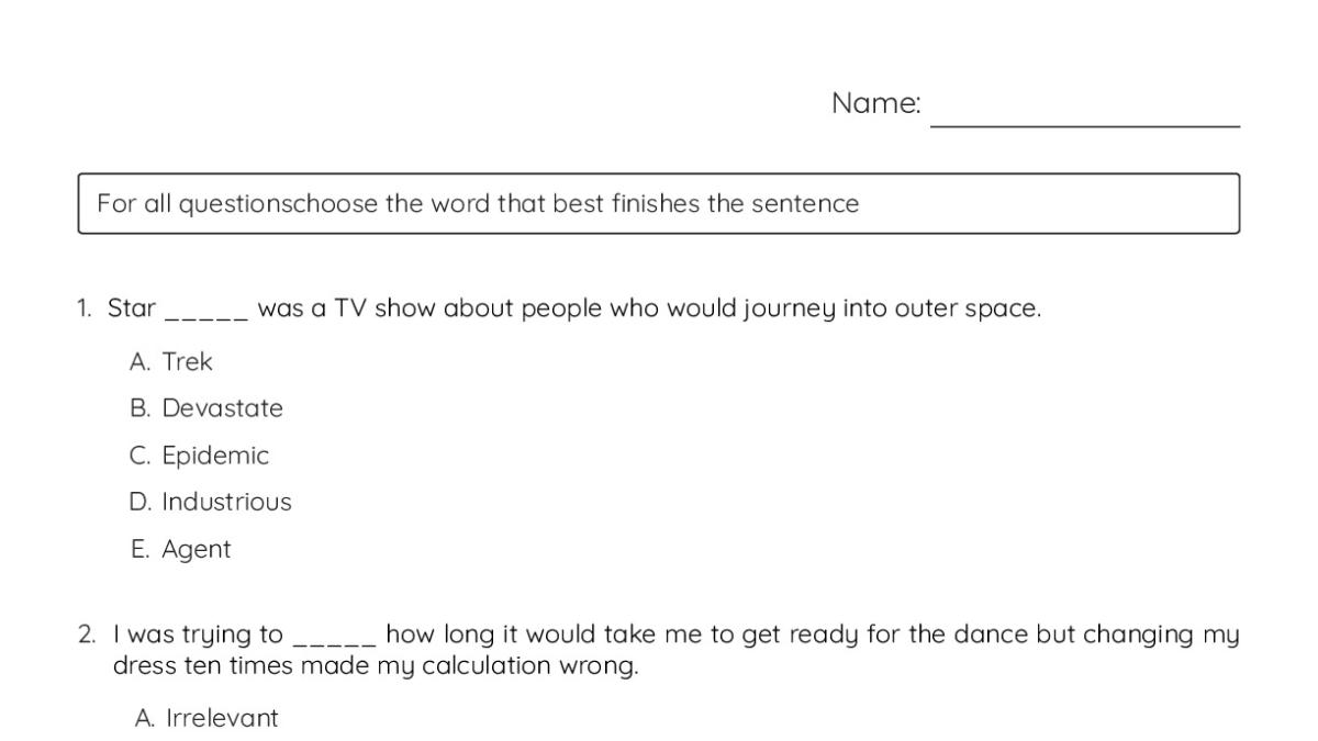 Worksheet - My Worksheet Maker: Create Your Own Worksheets