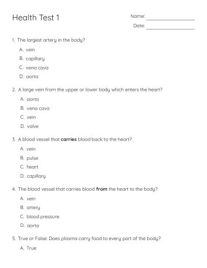 Human Body Systems Crossword Puzzle - Free Printable | BrightSprout