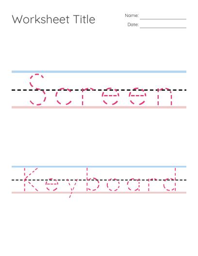 Letter and Number Handwriting Practice - Free Printable | BrightSprout