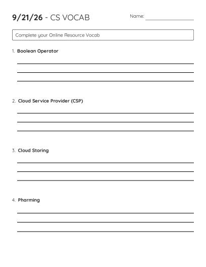 Cloud Computing and Data Storage Crossword - Free Printable | BrightSprout