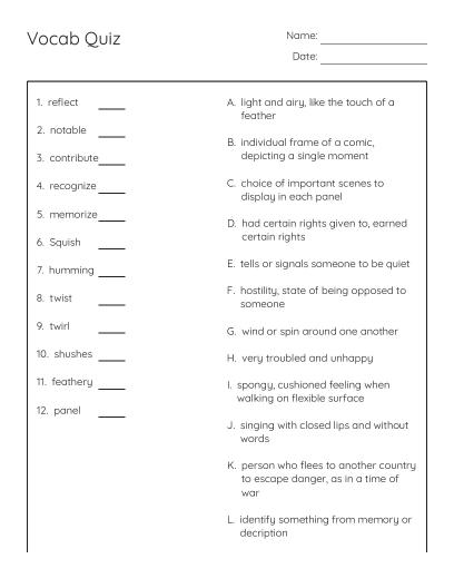 Hatchet Chapters 1–2 Vocabulary Crossword - Free Printable | BrightSprout