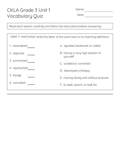 4th Grade Spelling Test: Long-O Words - Free Printable | BrightSprout