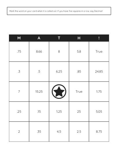 Dividing Decimals - Free Printable | BrightSprout