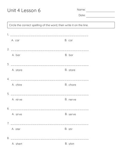 Free Printable 2nd Grade Spelling Worksheets | BrightSprout