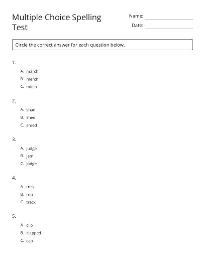 Free Printable 2nd Grade Spelling Worksheets | BrightSprout