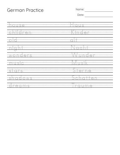German Months Word Search - Free Printable | BrightSprout