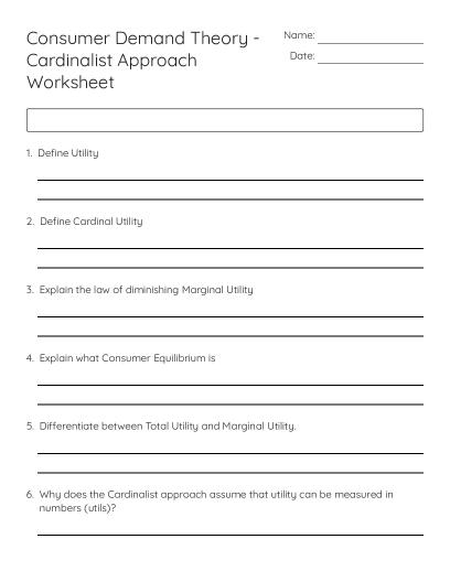 Economics Vocabulary Crossword Puzzle - Free Printable | BrightSprout