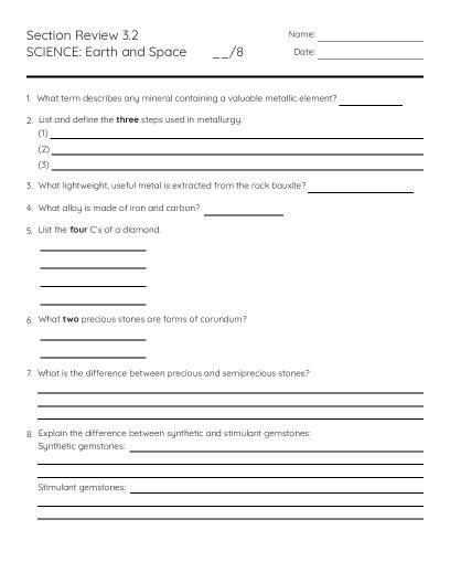 Geosphere Crossword Puzzle - Free Printable | BrightSprout
