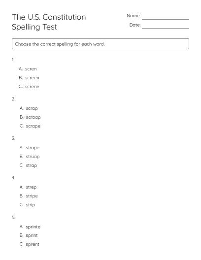 Spelling Words Crossword Puzzle - Free Printable | BrightSprout