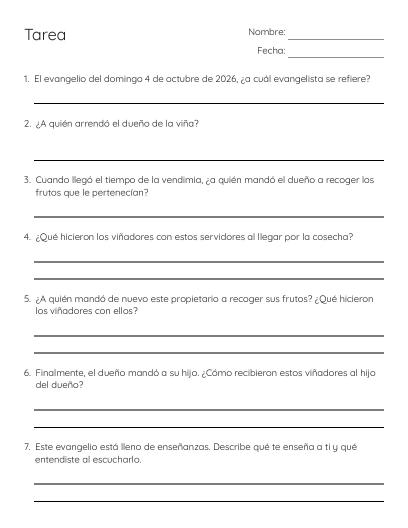 Bible Unit 1 Test - Free Printable | BrightSprout