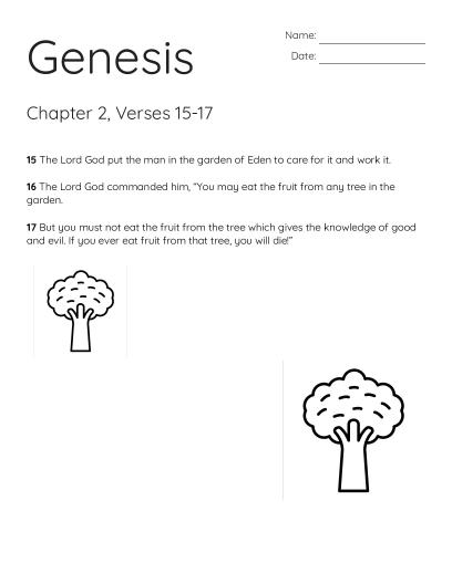 Genesis 1:29-31 Bible Study - Free Printable | BrightSprout