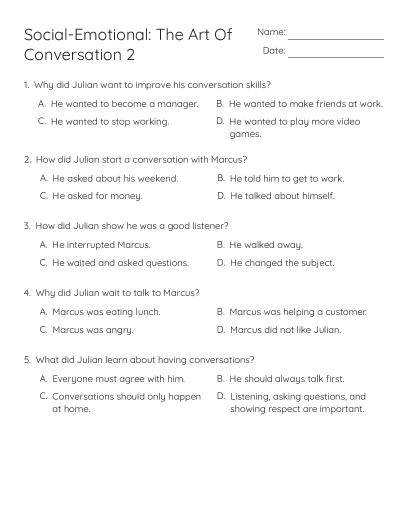 Daily Decisions and Future Impact - Free Printable | BrightSprout