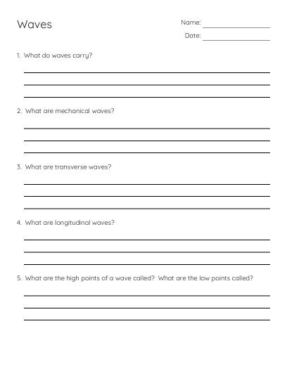 Ocean Life Study: Vocabulary and Classification Notes - Free Printable ...
